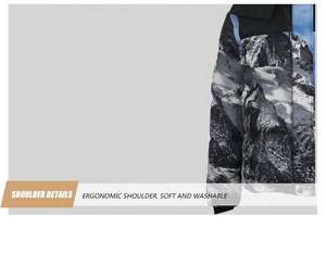 Chaquetas y abrigos para hombre Abrigos de invierno con capucha Chaqueta acolchada sublimada personalizada Chaquetas acolchadas personalizadas Unisex - Product Image 6