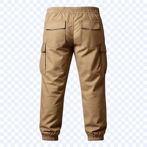 กางเกงคาร์โก้ผู้ชาย ผ้าฝ้าย เอวกลาง ดีไซน์หลายกระเป๋า ขายดี กางเกงเดินป่าขายส่ง - Product Image 4