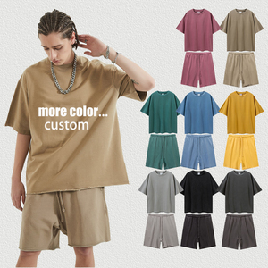 Men's Casual cotton Sports Shorts Sets Breathable Brand Clothing Short Sleeve <b>T</b> <b>Shirt</b> and Shorts for Summer - Product Image 4