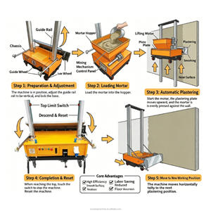 ปูนฉาบอเนกประสงค์สำหรับขายส่ง ราคาเครื่องฉาบปูนผนังคอนกรีต - Product Image 4
