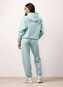 Conjunto Deportivo de Dos Piezas con Capucha, Diseño Personalizado, Color Sólido, Forro Polar de Invierno, Ecológico, Transpirable para Mujer - Product Image 5