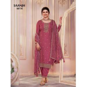 Ensemble de pantalon pakistanais en tissu de georgette de soie confortable pour un usage quotidien, prix de gros, livraison mondiale - Product Image 1