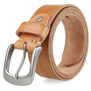 Cinturón de Cuero Vacuno Genuino de Moda 2026 para Hombre, Casual, de Alta Calidad, 100% Cuero Vacuno, Hebilla de Placa de Papel, Diseño al por Mayor - Product Image 5