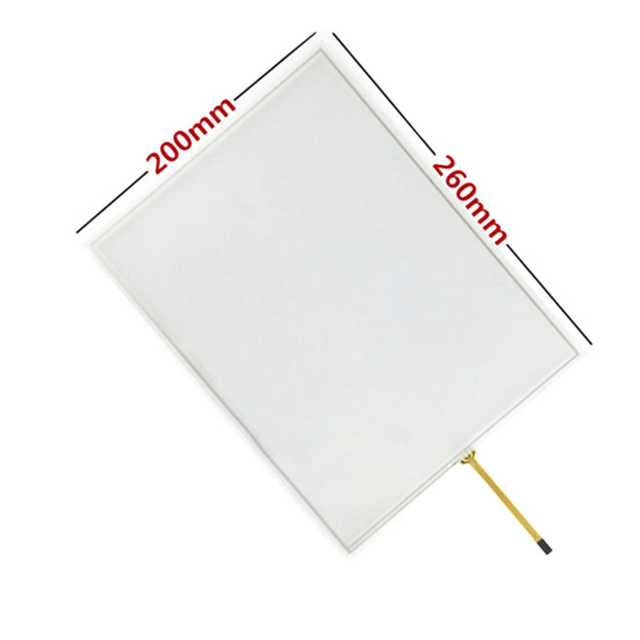 12 Inch Resistive Touch Screen Glass Panel 4 Wire 4:3 260*200mm