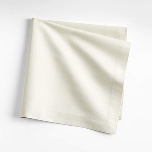 Dernière impression personnalisée 100% coton biologique Gots certificat nappe à la mode ensemble de serviettes en coton teint en fibres solides - Product Image 1