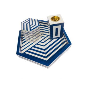 Bandeja de madera y resina de estilo árabe, juego de quemador de caja Acryluc para decoración del hogar, regalo árabe de Ramadán Mubkhar de calidad - Product Image 3