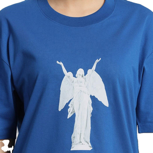 Ensemble deux pièces pour femmes, t-shirt imprimé surdimensionné bleu marine et short, tenue décontractée coordonnée pour le sport ou les vêtements de détente - Product Image 6