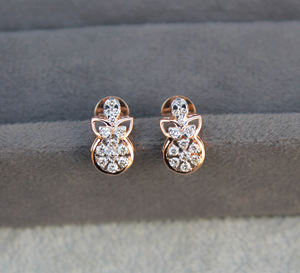 Ensemble de colliers avec pendentif en diamant naturel en or rose 18 carats Certifié IGI Bijoux fins et authentiques Cadeau de fiançailles de mariée élégant - Product Image 3