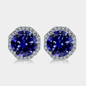 Boho Style 925 argent Sterling bleu Quartz pierres précieuses boucles d'oreilles bijoux boucles d'oreilles faites à la main bijoux pour femmes cadeau de mariage elle - Product Image 1