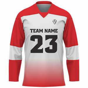 Concevez votre propre logo maillot de hockey sur glace maillot de hockey sur glace de haute qualité 100% polyester respirant fabriqué au Pakistan prix bon marché - Product Image 1