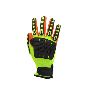 Guantes de Seguridad de Alta Visibilidad y Resistencia a Impactos de Calidad Premium, Guantes Reforzados con Recubrimiento de Nitrilo para Construcción y Campos Petroleros - Product Image 3