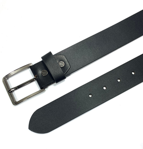 Ceinture en cuir classique et décontractée avec logo personnalisé en cuir véritable avec boucle ardillon en acier Fabricant OEM - Product Image 6