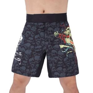 Short MMA extensible personnalisé pour hommes, Spandex en polyester imprimé par sublimation pour la boxe, le kickboxing, les grappling et les arts martiaux - Product Image 6