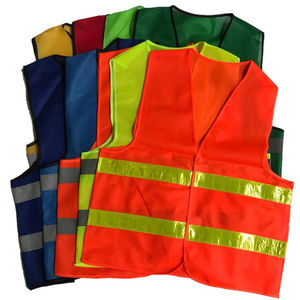 Vente en gros directe d'été Construction gilet de sécurité avec logo personnalisé 5 poches tissu réfléchissant toile réversible vêtements extérieurs - Product Image 2