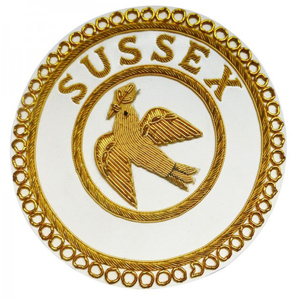 Insignia Masónica Bordada de Alta Calidad, Insignia de la Arcada Real Provincial, Insignia de Alambre Dorado Hecha a Mano, Insignias Personalizadas - Product Image 6