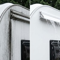 Kit de camping Kador Strip : Rail de fixation pour auvent à double rabat de 7 mm avec cœur en PVC solide pour camping-car, caravane et accessoires de camping
