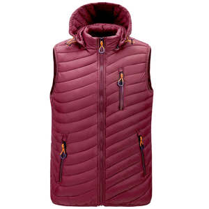 2024/25 invierno al aire libre Unisex sin mangas brillante burbuja Puffer chaleco personalizado utilidad capucha estilo High Street proceso recubierto OEM - Product Image 6