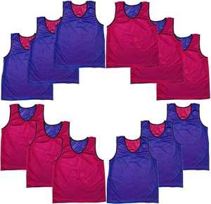 Reversible Training Vests Two Sides Sports Vest Football Mesh Jersey Team Practice Pinnies Reversible Training <b>Bibs</b> - Product Image 5