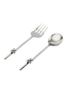 Juego de servir con mango anudado trenzado hecho a mano de Metal, juego de servir comida para restaurante, Hotel, hogar, boda - Product Image 4