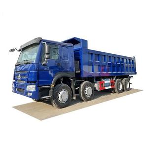 SIN OTRUK HO WO Camiones basculantes traseros El mejor precio usado 8*4 12 neumáticos Euro 3 380Hp Camiones volquete en África - Product Image 5