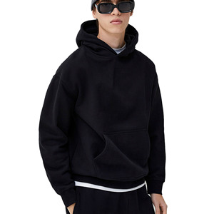 100% Heavy GSM algodón francés Terry pulóver sudadera para hombres logotipo personalizado impreso invierno bordado Sudadera con capucha - Product Image 3