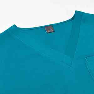 Uniforme médical pour hommes personnalisé d'été, de haute qualité, blanc, manches courtes, respirant, ensembles de blouses d'hôpital pour infirmiers, uniforme pour hommes - Product Image 4