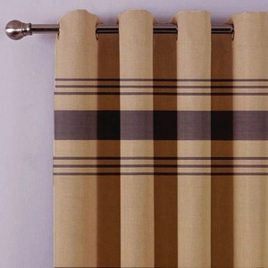 ผ้าม่านโพลีเอสเตอร์ลายทางเป็นมิตรต่อสิ่งแวดล้อมแผงม่านแขวนแบบชิ้นเดียวสำหรับห้องนั่งเล่น - Product Image 6