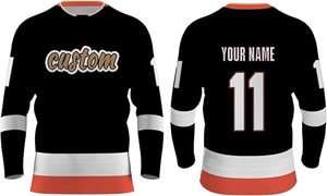 Jersey de hockey sobre hielo impreso por sublimación logotipo bordado personalizado equipo deportivo precio barato al por mayor - Product Image 6