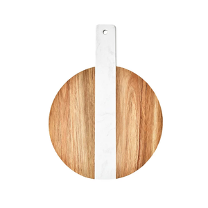 Tabla de cortar de mármol de diseño hecho a mano Natural con logotipo personalizado de madera, producto de alta calidad para cocina grabado - Product Image 3