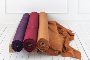 Tissu en lin lavé naturel au mètre | Lin pur de 110cm de large pour la couture et les textiles de maison de bricolage - Product Image 4