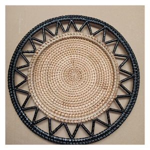 Platos hechos a mano de ratán PARA CENA, placa de carga de ratán, personalizable - Product Image 6