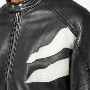 2025แจ็คเก็ตธุรกิจทางการสำหรับผู้ชาย, เสื้อสูทแบบสุภาพแบบบางปกตั้งมีซิปกระเป๋าผ้าใบหนัง PU ใส่แบบเป็นทางการในฤดูหนาว - Product Image 4