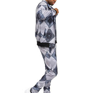 Conjunto de 2 piezas con logotipo personalizado para hombre de algodón 100%, chándal transpirable para correr con sublimación de peso pesado para la temporada de invierno - Product Image 3