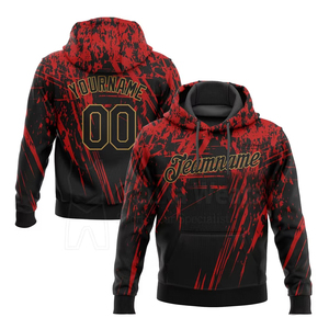 Service OEM, conception personnalisée, vêtements d'équipe, nom du joueur, impression par sublimation, sweat-shirts à capuche d'hiver pour hommes, tissu en molleton de coton, streetwear - Product Image 5