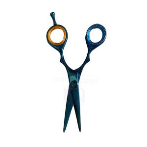 Ciseaux de coiffure en acier inoxydable de haute qualité, bleus, avec logo personnalisé, pour droitiers |   Ciseaux de salon réglables de précision - Product Image 2