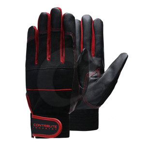 Gants d'assemblage professionnels de haute qualité en cuir/spandex/polyester, antidérapants, durables, respirants, en stock - Product Image 1