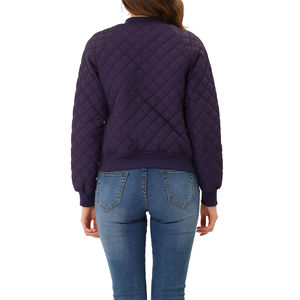 Chaqueta Bomber de Invierno Profesional para Mujer, Suministro Directo de Fábrica, Personalizable, Tela Satén, Forro de Nailon, Sólida, Transpirable, de Secado Rápido - Product Image 4