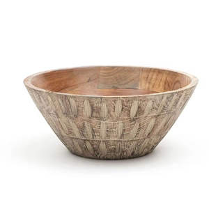 Bol en bois de mangue en forme de coeur Meilleure vente Cadeau en bois de collection fonctionnel servant des bonbons Autres bougeoirs Pots de bougie - Product Image 3