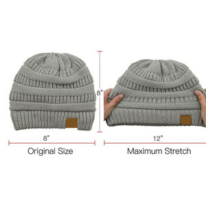 Venta personalizada de gorros de lana de alta calidad sombrero para hombres mujeres uso al aire libre invierno cálido gorros sombrero - Product Image 6