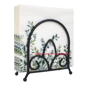 Modern Rose Gold Metal <b>Napkin</b> Holder Stylish Triangular Tabletop Tissue <b>Dispenser</b> Stand For Dining Table Restaurant Decor - Product Image 3