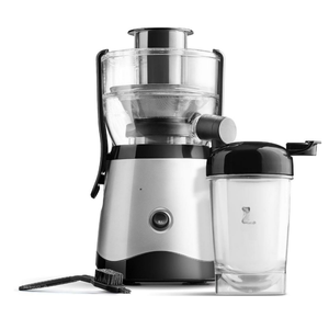 Mini presse-agrumes avec tasse, noir et argent, presse-agrumes compact de 400 watts avec goulotte de 2 pouces, nettoyage facile et tasse de 16 oz pour jus frais - Product Image 6