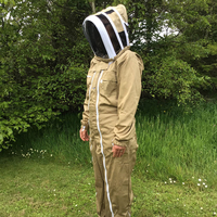 Combinaison de protection apicole respirante en coton, une pièce, avec casquette intégrée, directement de l'usine Hoserz International