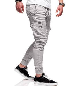 Pantalones cargo para hombre, pantalones largos con múltiples bolsillos de talla grande para hombre, pantalones lápiz al por mayor de fábrica a la moda, pantalones de algodón de calidad para hombre - Product Image 5