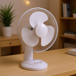 Ventilador de Mesa Inclinable de 3 Aspas VE9030 de 35 W y 30 cm, Color Blanco - Product Image 3