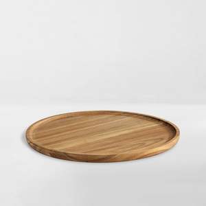 100% Premium Quality Eco-Friendly Classic <b>Wooden</b> <b>Round</b> Tray Platter - Product Image 1