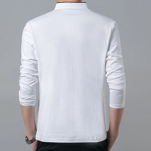 Offre Spéciale Design personnalisé coton Polo T-shirts Nouveau Design Full Sleeve Button Up Polo T-shirts - Product Image 6