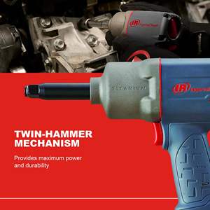 <span class=keywords><strong>Clé</strong></span> à chocs pneumatique à poignée pistolet en titane de 1/2 po avec mécanisme à double marteau, embout extérieur de 2 po, couple de 1350 pi-lb, anneau de retenue par friction - Product Image 3