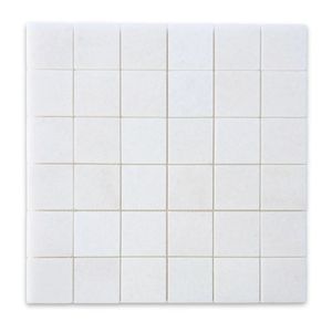 Mosaico de Mármol Blanco Cristal Cuadrado, Pulido, Moderno, para Pared Interior, 300x300mm, 8mm de Grosor, Resistente al Agua - Product Image 1