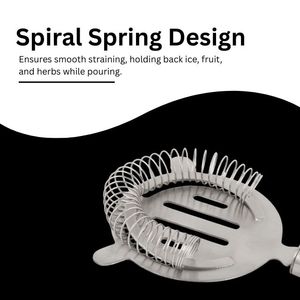 Premium Professional <b>Strainers</b> for Bartender Fine Mesh Cocktail <b>Strainer</b> with Detachable Spring Stainless Steel Rod Bar <b>Strainer</b> - Product Image 6