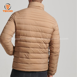 Chaqueta de abrigo cálida de invierno para hombre a la moda, chaqueta acolchada personalizada de poliéster para hombre, chaqueta de burbujas para exteriores para hombre, servicio OEM - Product Image 2
